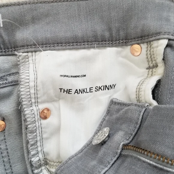 NWOT 7 for All Mankind Ankle Skinny Jeans - Picture 6 of 8